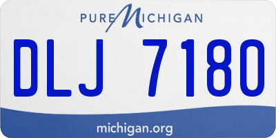 MI license plate DLJ7180