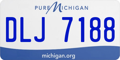 MI license plate DLJ7188