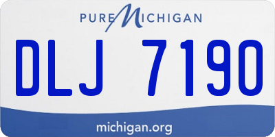 MI license plate DLJ7190
