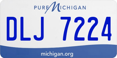 MI license plate DLJ7224
