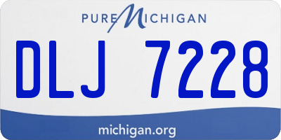 MI license plate DLJ7228