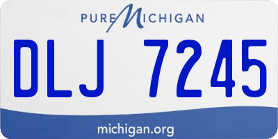 MI license plate DLJ7245