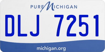 MI license plate DLJ7251