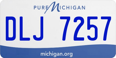 MI license plate DLJ7257