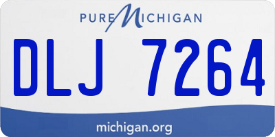 MI license plate DLJ7264