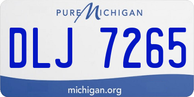 MI license plate DLJ7265