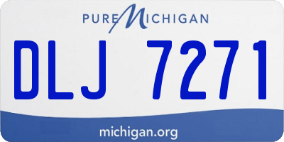 MI license plate DLJ7271