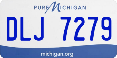 MI license plate DLJ7279