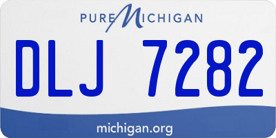 MI license plate DLJ7282