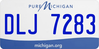 MI license plate DLJ7283