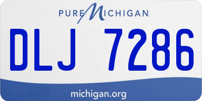 MI license plate DLJ7286
