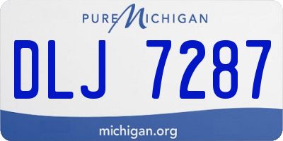 MI license plate DLJ7287