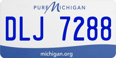 MI license plate DLJ7288