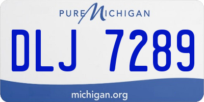 MI license plate DLJ7289