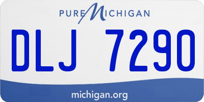 MI license plate DLJ7290
