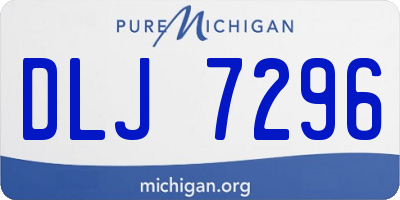 MI license plate DLJ7296