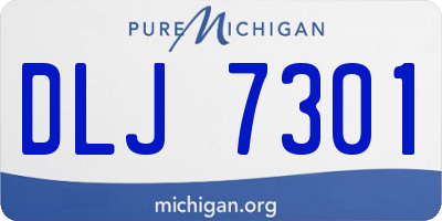 MI license plate DLJ7301
