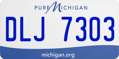 MI license plate DLJ7303