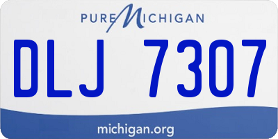 MI license plate DLJ7307
