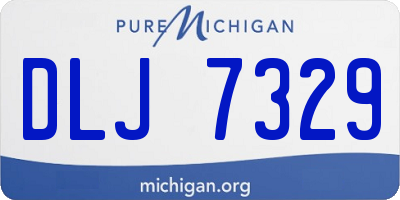 MI license plate DLJ7329