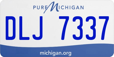MI license plate DLJ7337