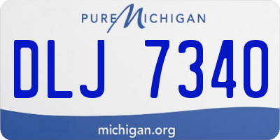 MI license plate DLJ7340