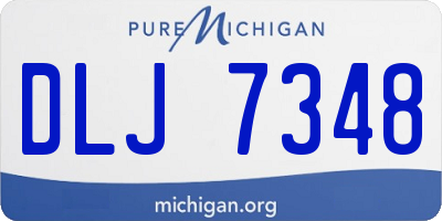 MI license plate DLJ7348