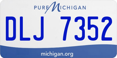 MI license plate DLJ7352