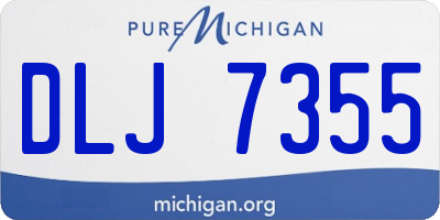MI license plate DLJ7355
