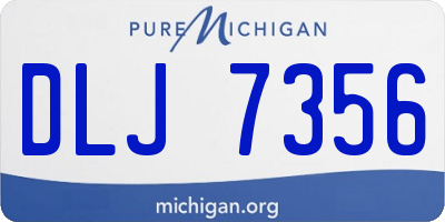 MI license plate DLJ7356