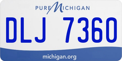 MI license plate DLJ7360