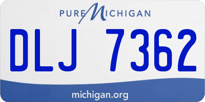 MI license plate DLJ7362