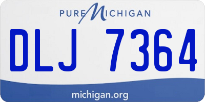 MI license plate DLJ7364
