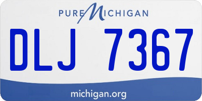 MI license plate DLJ7367