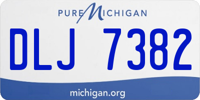 MI license plate DLJ7382