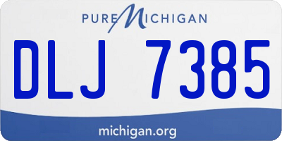 MI license plate DLJ7385