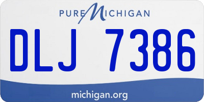 MI license plate DLJ7386