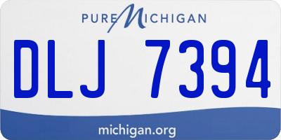 MI license plate DLJ7394