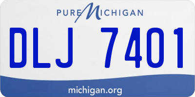 MI license plate DLJ7401