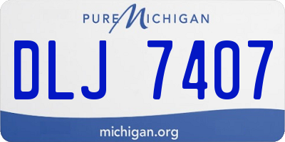 MI license plate DLJ7407