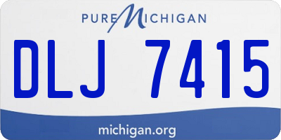 MI license plate DLJ7415