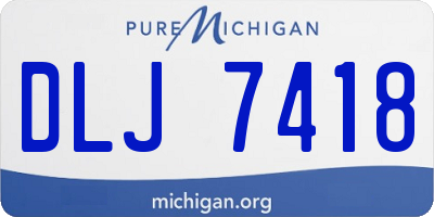 MI license plate DLJ7418