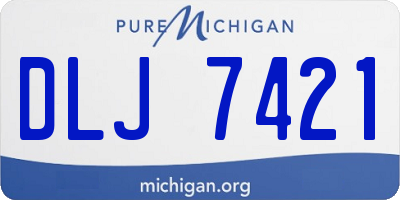 MI license plate DLJ7421