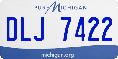 MI license plate DLJ7422