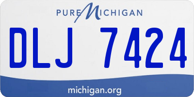 MI license plate DLJ7424