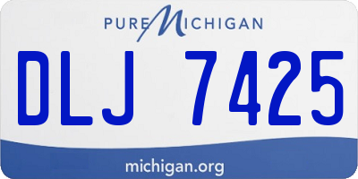 MI license plate DLJ7425