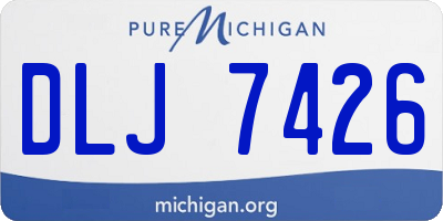 MI license plate DLJ7426