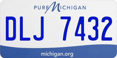 MI license plate DLJ7432