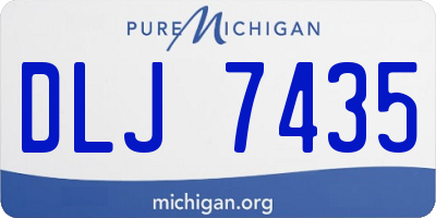 MI license plate DLJ7435