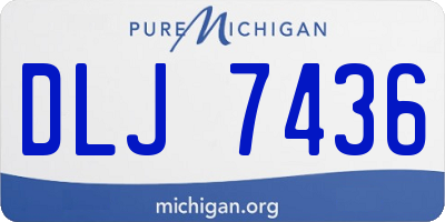 MI license plate DLJ7436